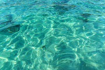 Water ocean background. Clear blue ripple aqua texture