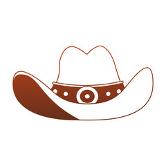 Cowboy hat symbol vector illustration graphic design