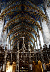 Main view of the Albi's cathedral