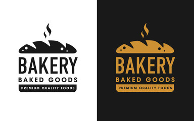 Vintage retro bakery logo badge