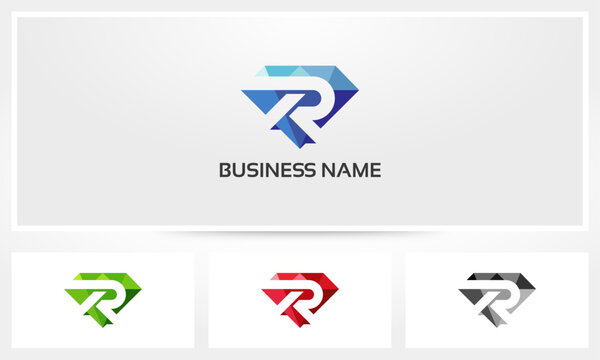 R Letter Diamond Logo