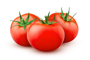 tomato isolated on white background, clipping path, full depth of field