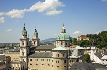 Fototapeta na wymiar Salzburg Cathedral (Salzburger Dom). Austria