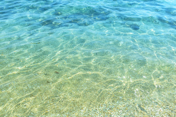 Water ocean background. Clear blue ripple aqua texture