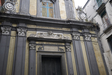 Naples, Italy - July 24, 2018 : 'Sant Aspreno ai Crociferi' church