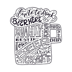 Hand Drawn Beer Illustration