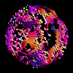 abstract vector background-Dot Graphics