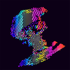 abstract vector background-Dot Graphics