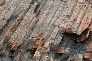dolos blocks on the dam in UNESCO in Sai Kung, Hong Kong Global Geopark near High Island Reservoir