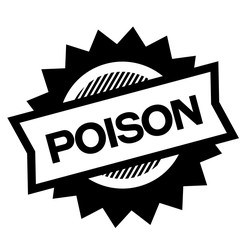 poison black stamp