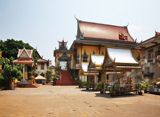 Wat Ounalom (Unnalom) temple in Phnom Penh. Cambodia