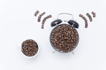 the concept of enjoying coffee time