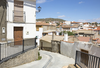 a street in Hueneja town, province of Granada, Andalusia, Spain
