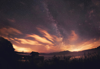 Milchstrasse in den Alpen