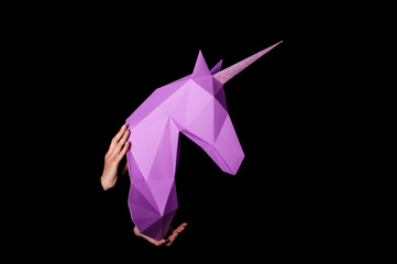 Unicorn - a mythical being symbolizing integrity © dmytrobandak