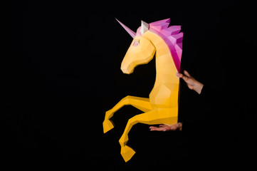 Fototapeta na wymiar Unicorn - a mythical being symbolizing integrity