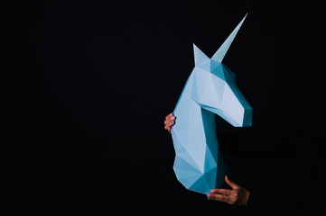 Unicorn - a mythical being symbolizing integrity © dmytrobandak