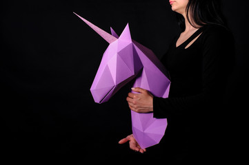 Unicorn - a mythical being symbolizing integrity © dmytrobandak