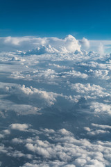 Fototapeta premium Aerial view of Matterhorn and clouds