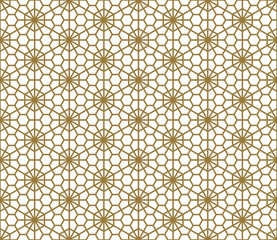 Seamless pattern based on Japanese ornament Kumiko