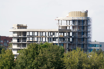 A large building under construction