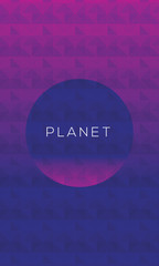 vector planet illustration.abstract