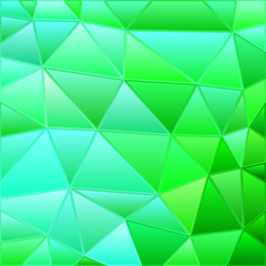 abstract vector stained-glass triangle mosaic background