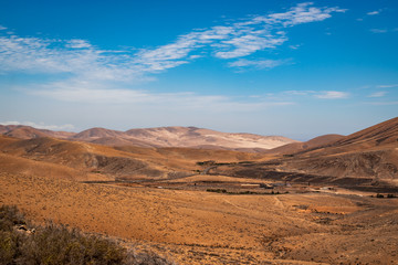 Fototapeta na wymiar Landscape on Fuerteventura