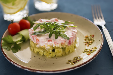A fresh vegetable salad.