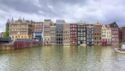 Streets and canals of Amsterdam, Netherlands