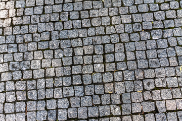 Modern small pedestrian paving stone