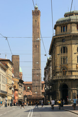 Obraz premium Bologna, Torre degli Asinelli in Emilia Romagna Italia