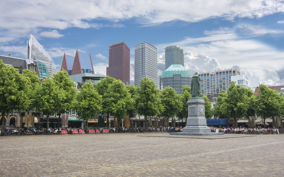 Central Square (Het Plein) With Statue Of William The Silent, Hague, Netherlands