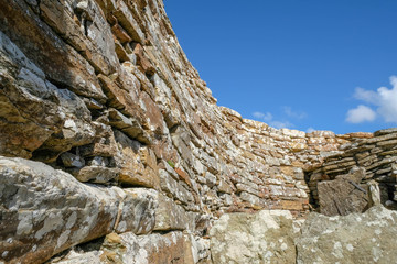 corbelled wall from inside of Broch of Gurness © Andrew