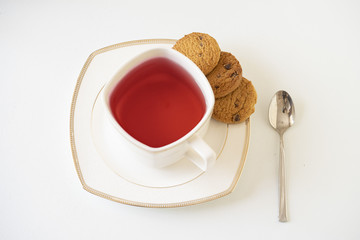 enjoy tea at the table