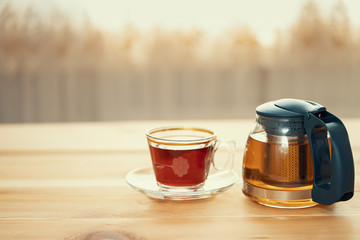 tea enjoyment business meeting meeting and landscape