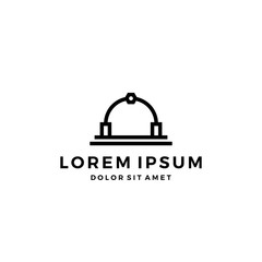 arch roof logo vector icon illustration