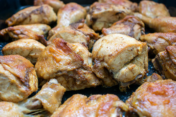 Chicken roast. Delicious food. Grill