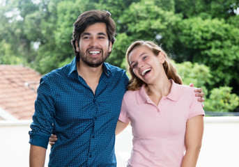 Beautiful blond woman with hipster boyfriend