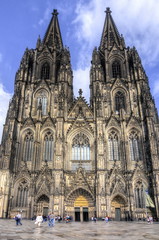 Fototapeta na wymiar Cologne Cathedral facade, Germany