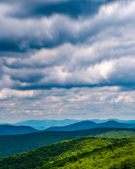 Rolling Clouds over the Blue Ridge Mountains in Shenandoah National Park 