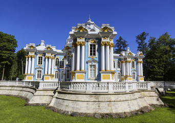 Hermitage Pavilion in Catherine Park at Tsarskoye Selo (Pushkin), St. Petersburg, Russia