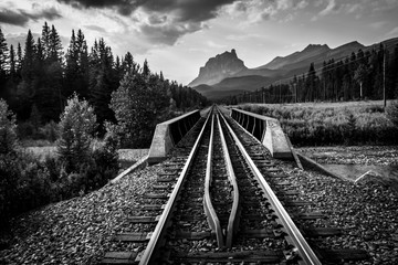 Rail through the Rocky Mountains