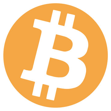 Bitcoin logo alone. Vector Format.