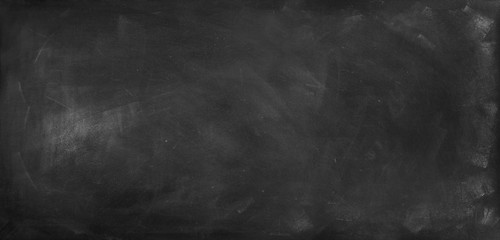 Blank blackboard black board chalkboard texture background - obrazy, fototapety, plakaty
