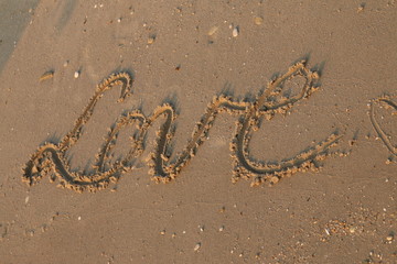 writes on sand