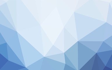 Light BLUE vector gradient triangles texture.