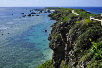 East attractions of Miyakojima attractions Higashihennazaki