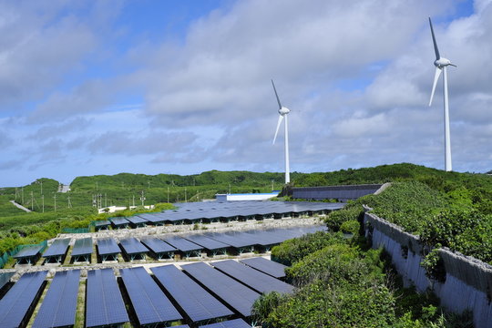 Wind power generation in Miyakojima
