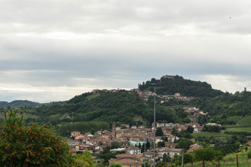 Fototapeta na wymiar Cityscape of Monticello d'Alba, Piedmont - Italy